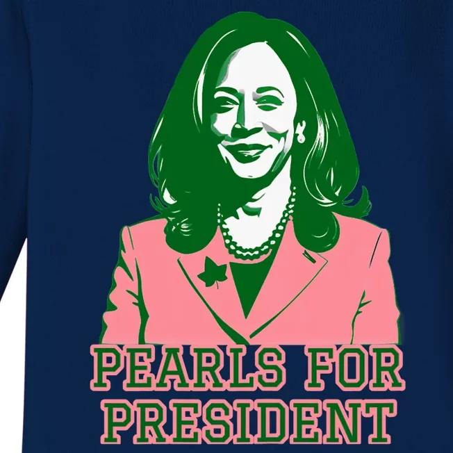 Kamala Harris Presidential Run For President Baby Long Sleeve Bodysuit