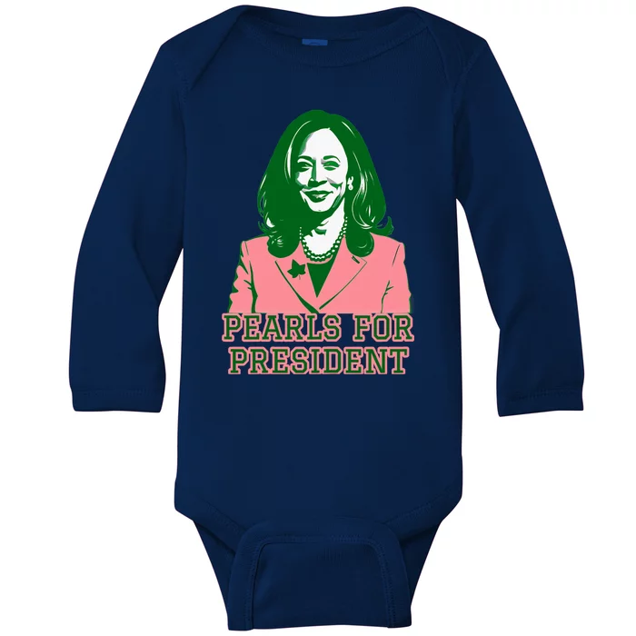 Kamala Harris Presidential Run For President Baby Long Sleeve Bodysuit