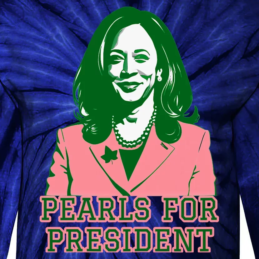 Kamala Harris Presidential Run For President Tie-Dye Long Sleeve Shirt