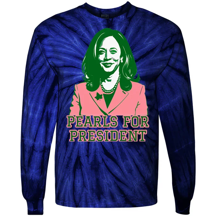 Kamala Harris Presidential Run For President Tie-Dye Long Sleeve Shirt