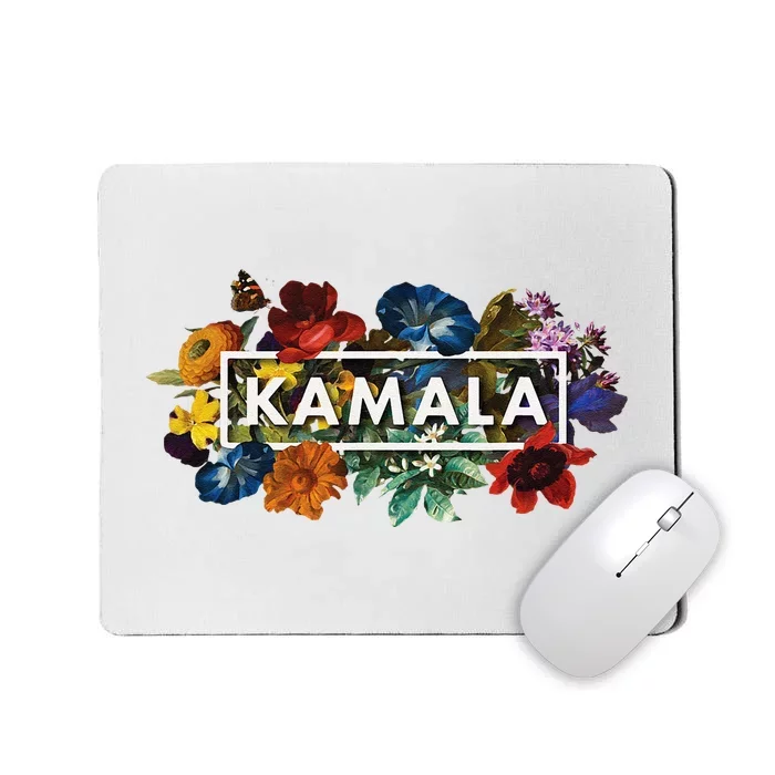 Kamala Harris Pretty Floral Flowers Harris 2024 Mousepad