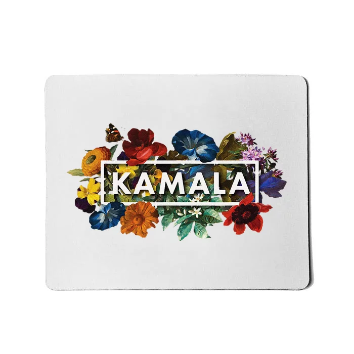 Kamala Harris Pretty Floral Flowers Harris 2024 Mousepad