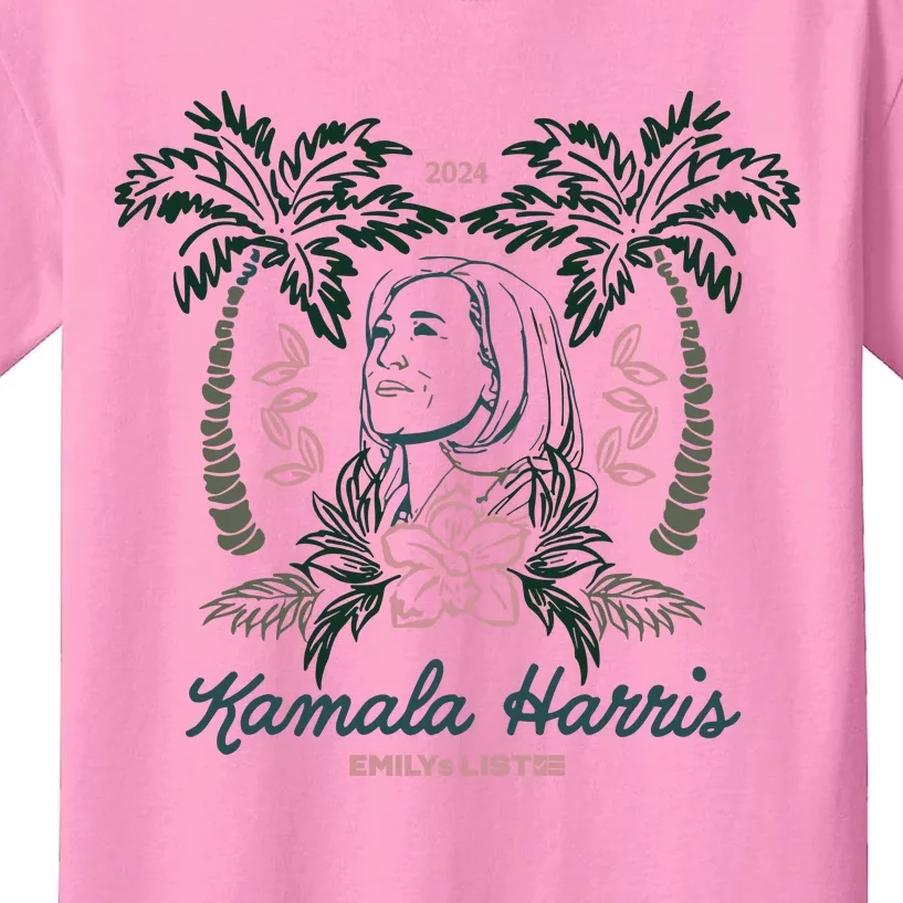 Kamala Harris Paradise 24 Emilys List Kids T-Shirt