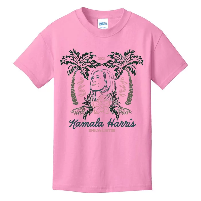 Kamala Harris Paradise 24 Emilys List Kids T-Shirt