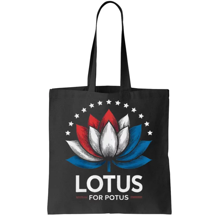 Kamala Harris President Campaign Lotus For Potus Tote Bag