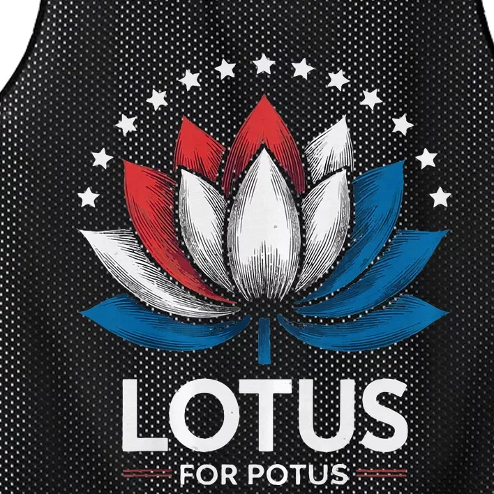 Kamala Harris President Campaign Lotus For Potus Mesh Reversible Basketball Jersey Tank