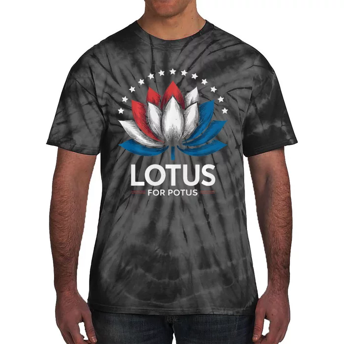 Kamala Harris President Campaign Lotus For Potus Tie-Dye T-Shirt