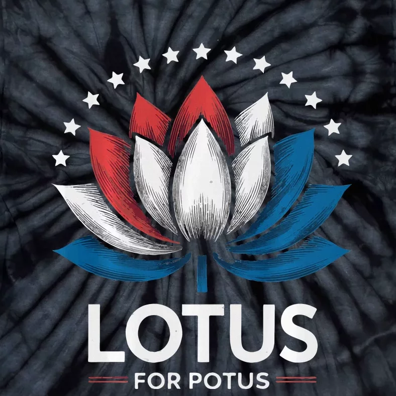 Kamala Harris President Campaign Lotus For Potus Tie-Dye T-Shirt