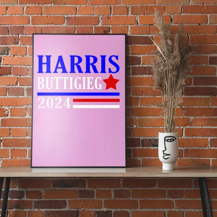 Kamala Harris Pete Buttigieg 2024 Election Democrat Usa 2024 Poster