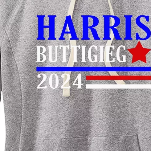 Kamala Harris Pete Buttigieg 2024 Election Democrat Usa 2024 Women's Fleece Hoodie