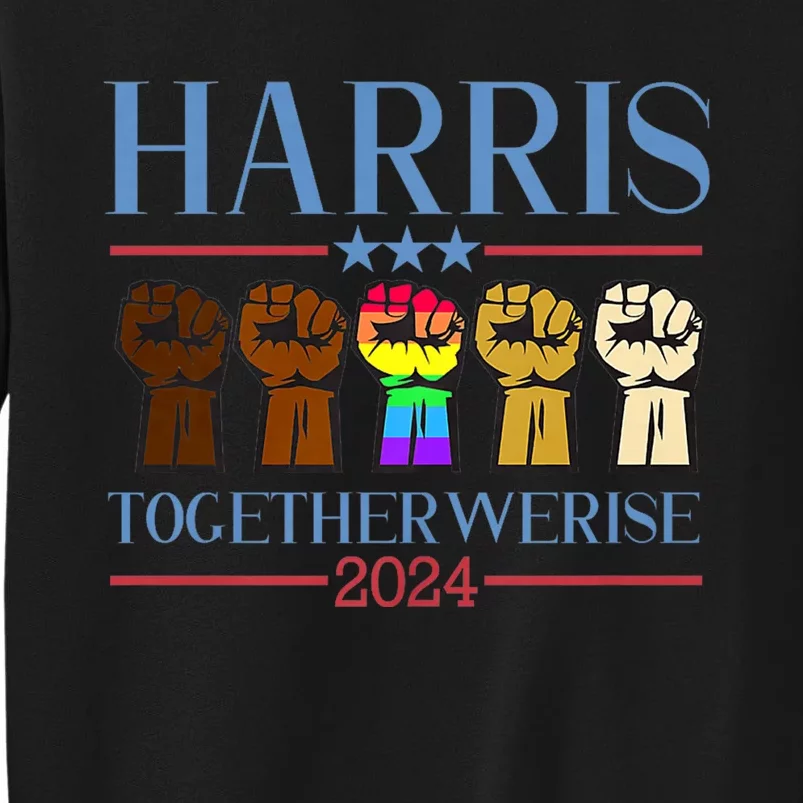 Kamala Harris President Together We Rise 2024 Funny Voting For Kamala Harris Sweatshirt