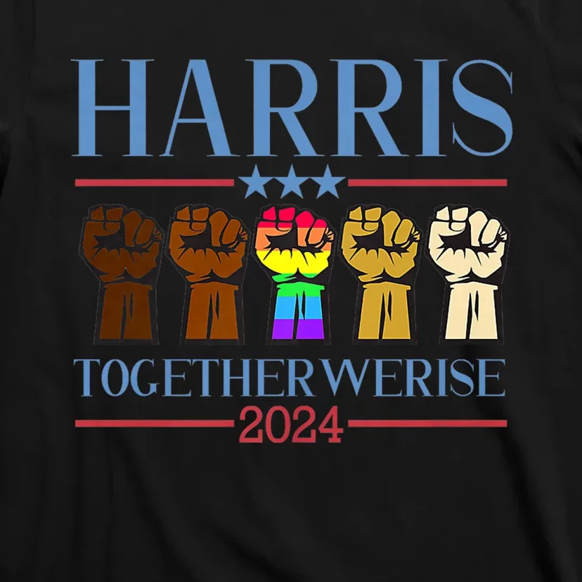 Kamala Harris President Together We Rise 2024 Funny Voting For Kamala Harris T-Shirt