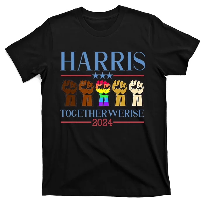 Kamala Harris President Together We Rise 2024 Funny Voting For Kamala Harris T-Shirt