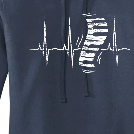 Keyboard Heartbeat Piano Women's Pullover Hoodie