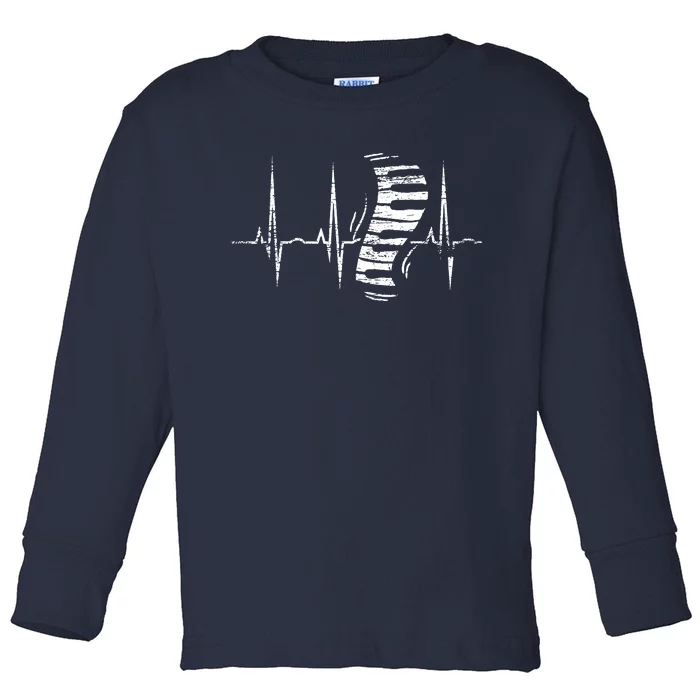 Keyboard Heartbeat Piano Toddler Long Sleeve Shirt