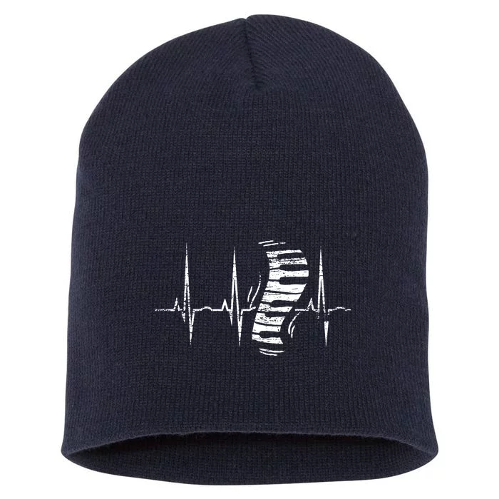 Keyboard Heartbeat Piano Short Acrylic Beanie