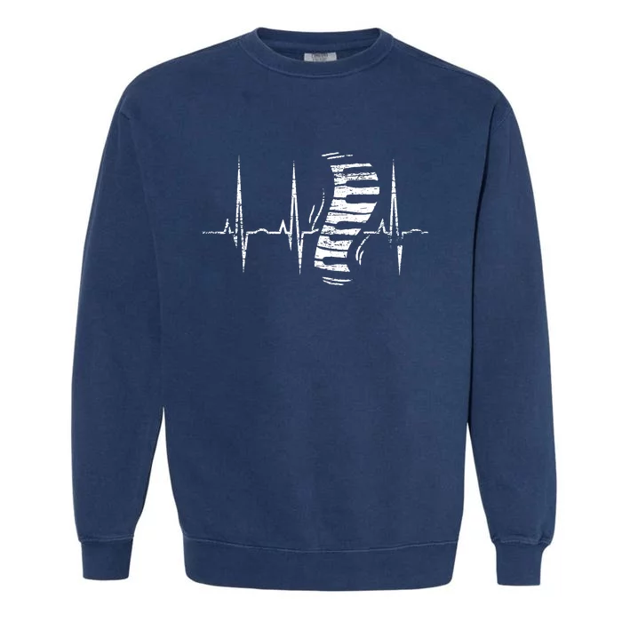 Keyboard Heartbeat Piano Garment-Dyed Sweatshirt