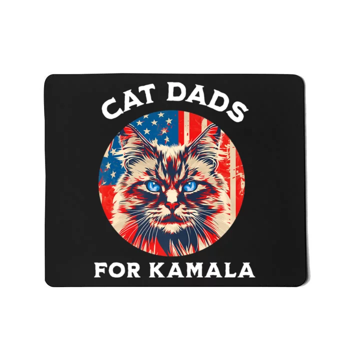 Kamala Harris President 2024 Cat Dads Cat Daddies Mousepad