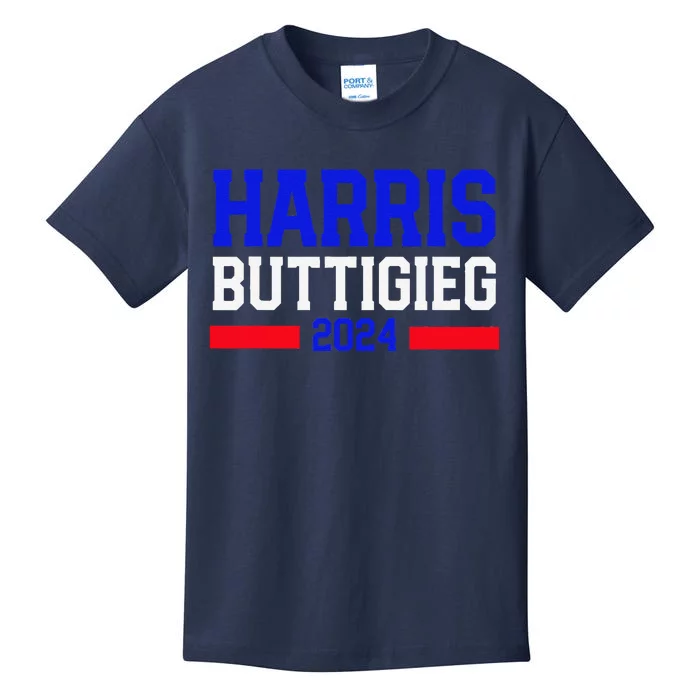 Kamala Harris Pete Buttigieg 2024 Usa President Kids T-Shirt