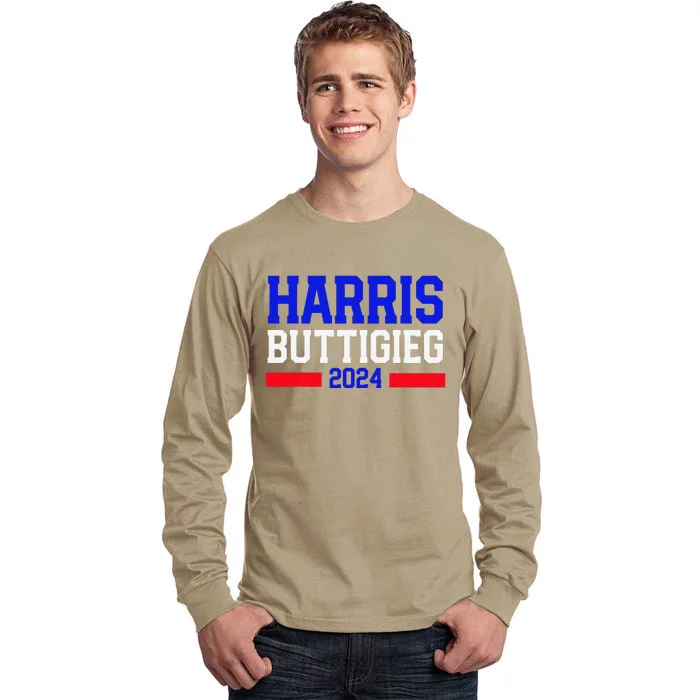 Kamala Harris Pete Buttigieg 2024 Usa President Tall Long Sleeve T-Shirt