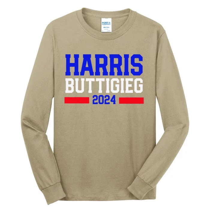 Kamala Harris Pete Buttigieg 2024 Usa President Tall Long Sleeve T-Shirt