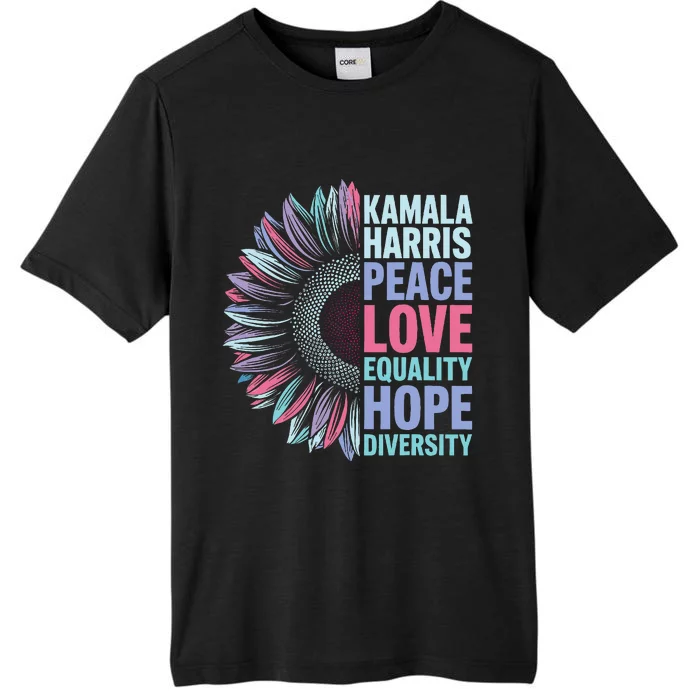 Kamala Harris Peace Love Equality Hope Diversity ChromaSoft Performance T-Shirt