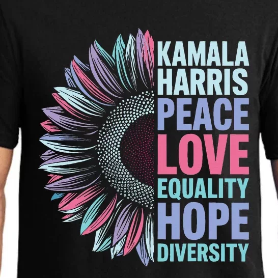 Kamala Harris Peace Love Equality Hope Diversity Pajama Set