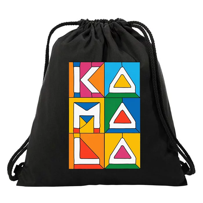 Kamala Harris Quilted 2024 Drawstring Bag