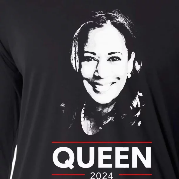 Kamala Harris Queen 2024 Cooling Performance Long Sleeve Crew