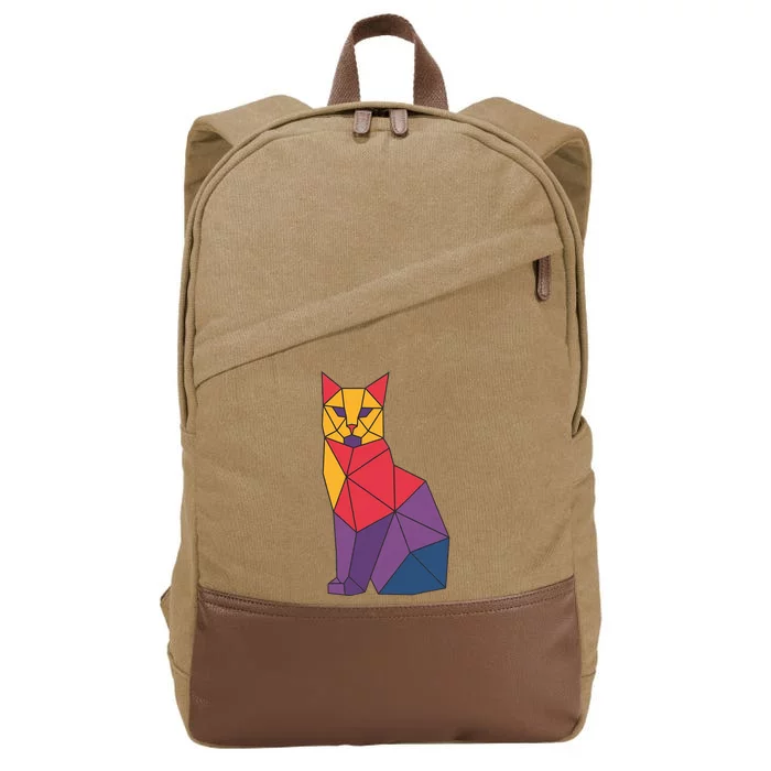 Kamala Harris Quilted 2024 Cat Lady Cotton Canvas Backpack