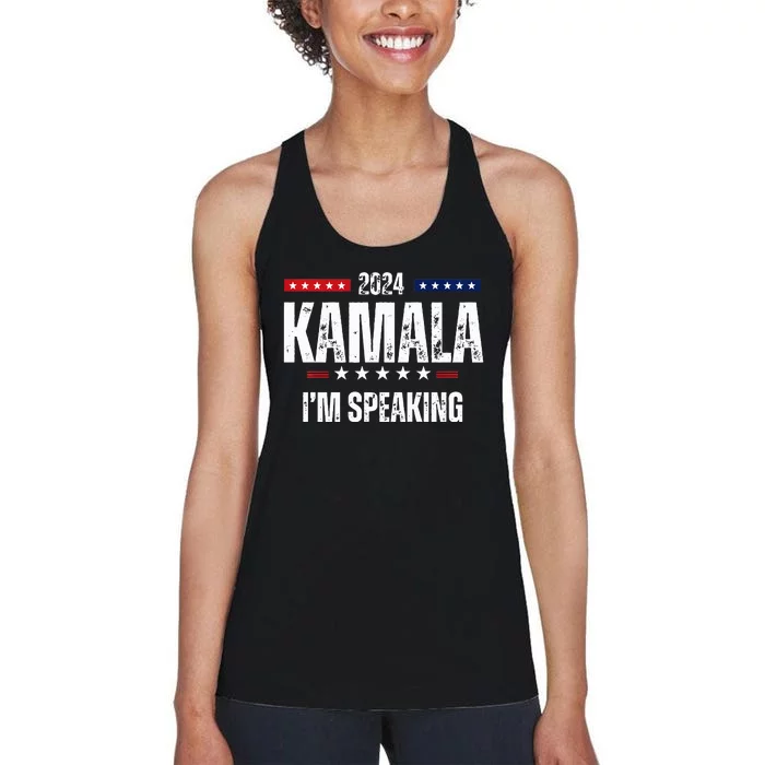 Kamala Harris Quote Im Speaking For 2024 Women's Racerback Tank