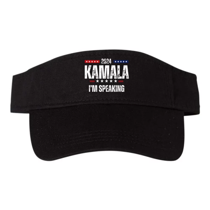 Kamala Harris Quote Im Speaking For 2024 Valucap Bio-Washed Visor