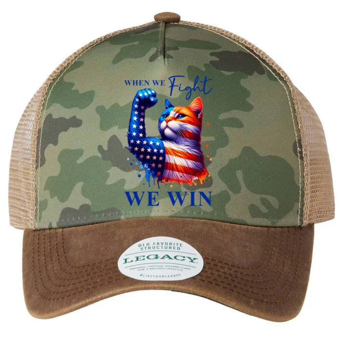 Kamala Harris Quote When We Fight We Win Legacy Tie Dye Trucker Hat