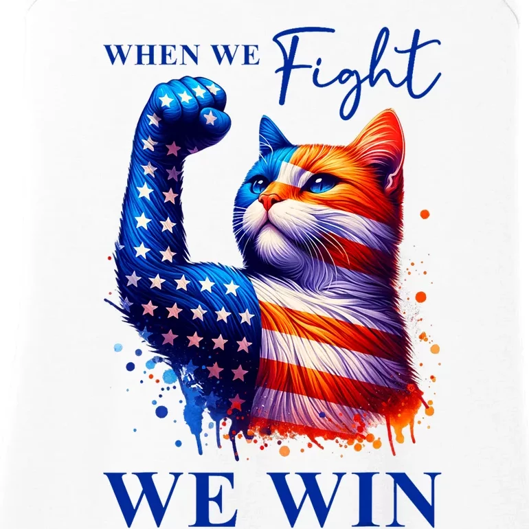 Kamala Harris Quote When We Fight We Win Ladies Essential Tank