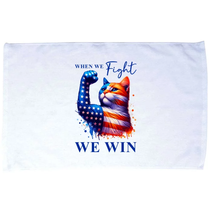 Kamala Harris Quote When We Fight We Win Microfiber Hand Towel