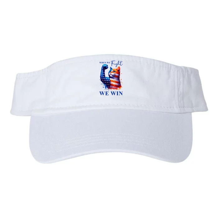 Kamala Harris Quote When We Fight We Win Valucap Bio-Washed Visor