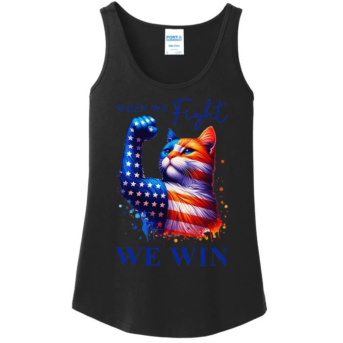 Kamala Harris Quote When We Fight We Win Gift Ladies Essential Tank