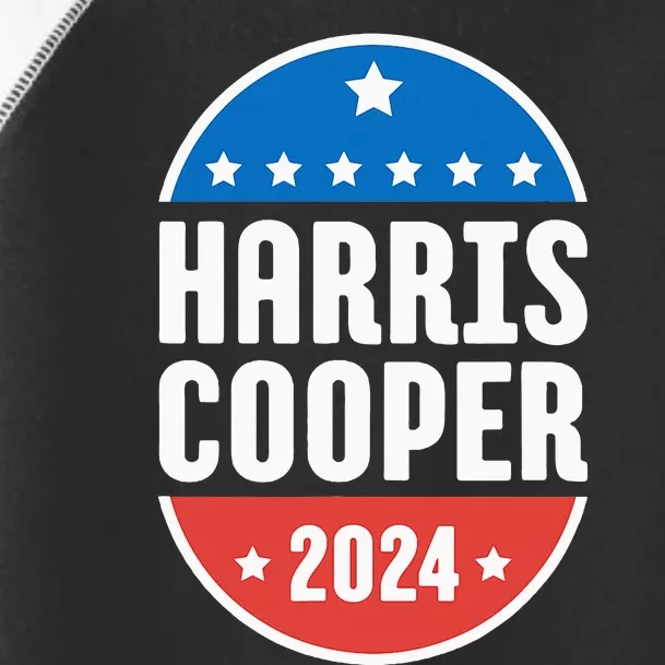 Kamala Harris Roy Cooper 2024 Election Democrat Toddler Fine Jersey T-Shirt