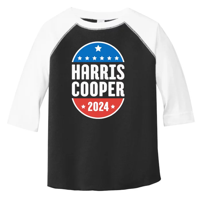 Kamala Harris Roy Cooper 2024 Election Democrat Toddler Fine Jersey T-Shirt