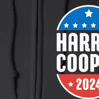 Kamala Harris Roy Cooper 2024 Election Democrat Full Zip Hoodie