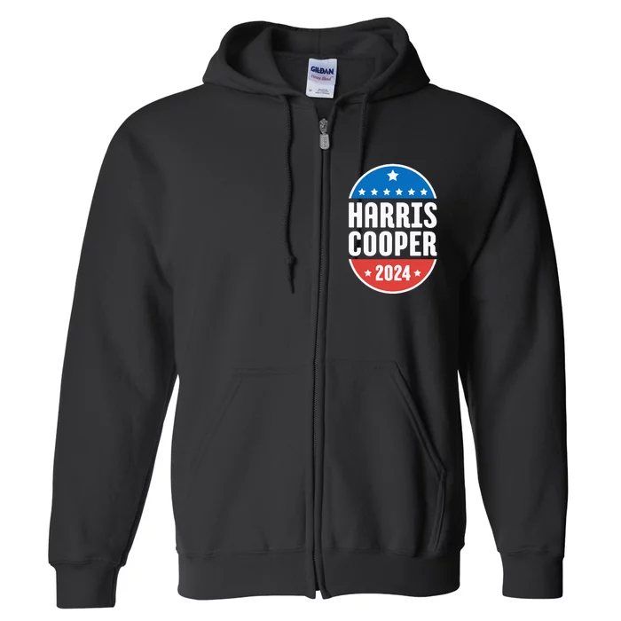 Kamala Harris Roy Cooper 2024 Election Democrat Full Zip Hoodie