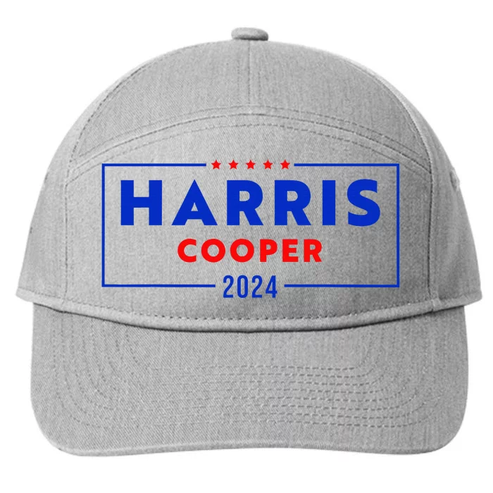 Kamala Harris Roy Cooper Support Harris Cooper 2024 7-Panel Snapback Hat