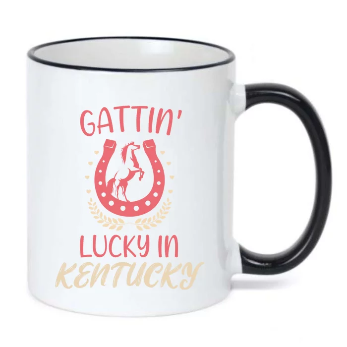 Kentucky Horse Racing Lucky Betting Riding Fun Derby Day Cool Gift Black Color Changing Mug