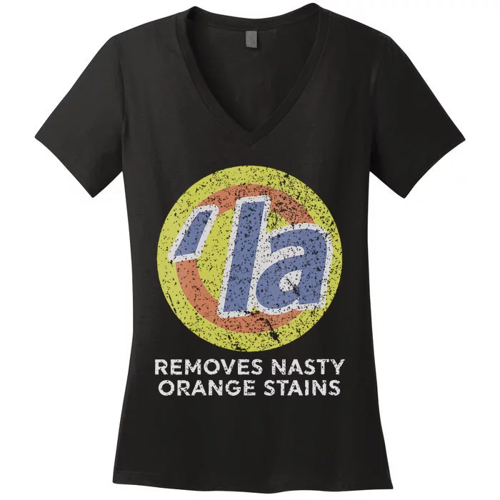 Kamala Harris Removes Nasty Orange Stains Women's V-Neck T-Shirt