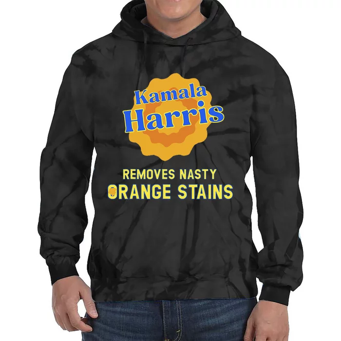 Kamala Harris Removes Nasty Orange Stains Tie Dye Hoodie