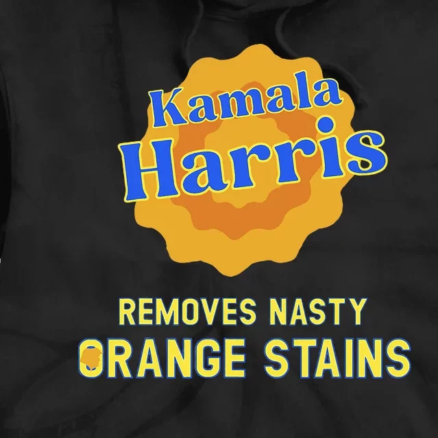 Kamala Harris Removes Nasty Orange Stains Tie Dye Hoodie