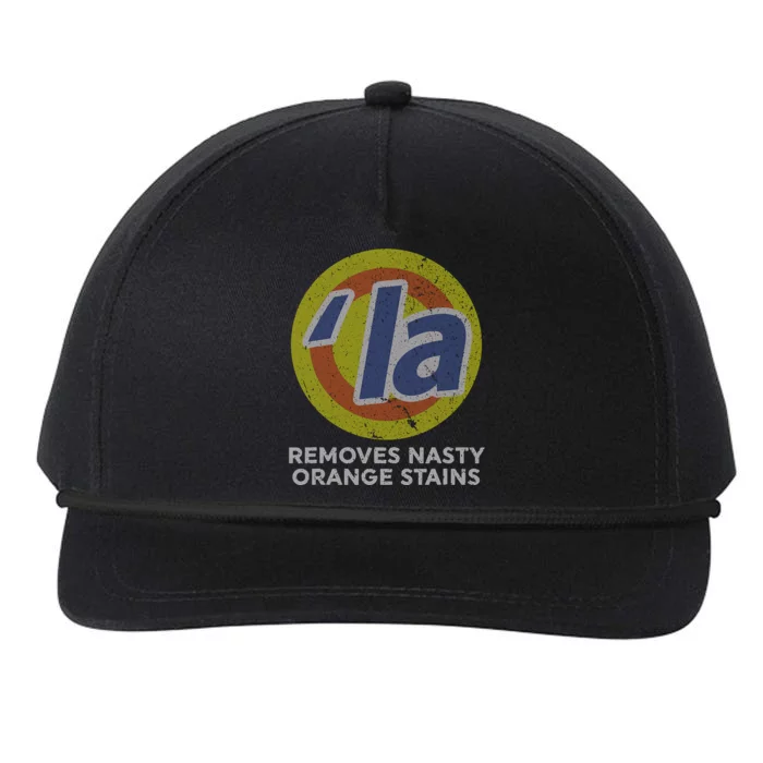 Kamala Harris Removes Nasty Orange Stains Vintage Retro Snapback Five-Panel Rope Hat