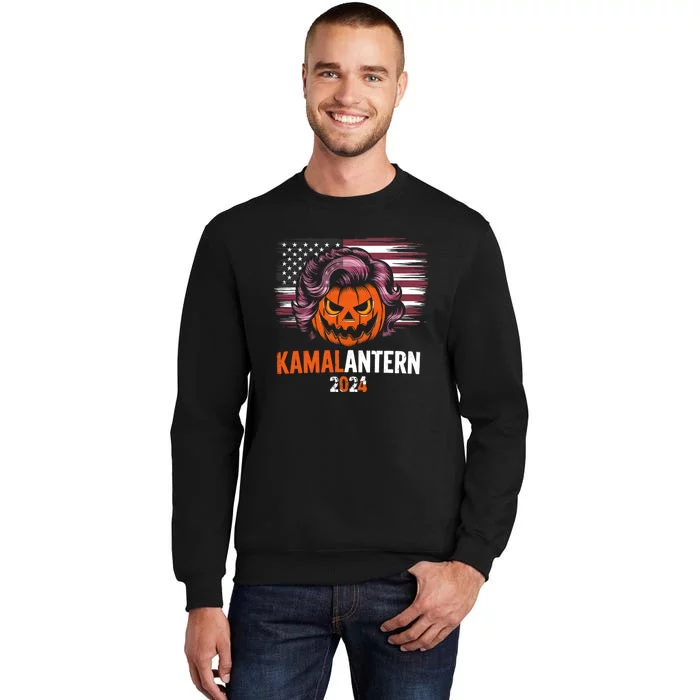 Kamala Harris Retro Halloween Jack O Lantern Flag 2024 Sweatshirt