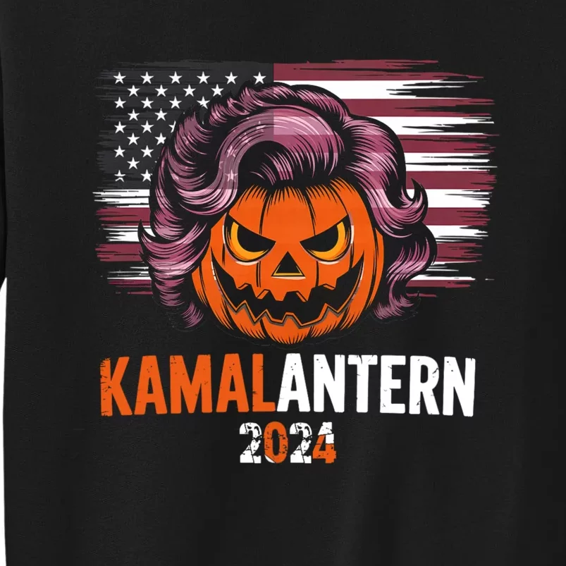 Kamala Harris Retro Halloween Jack O Lantern Flag 2024 Sweatshirt