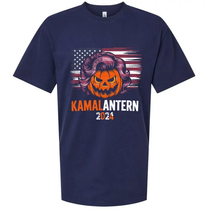 Kamala Harris Retro Halloween Jack O Lantern Flag 2024 Sueded Cloud Jersey T-Shirt